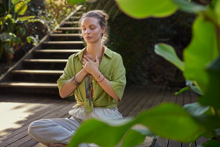 Peaceful woman